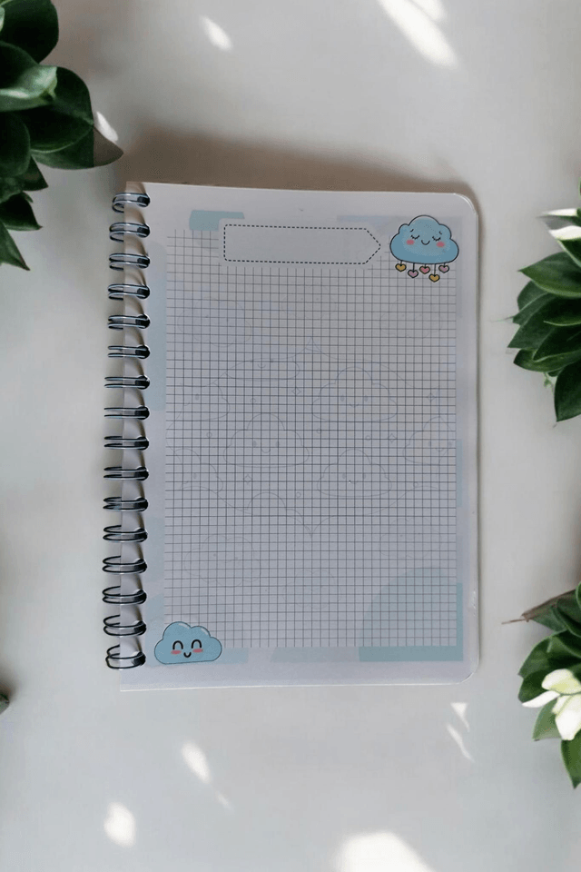 Carnet Cloudy A5 Spirale 60 pages