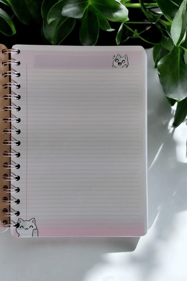 Carnet chibichat A5 Spirale 120 pages 