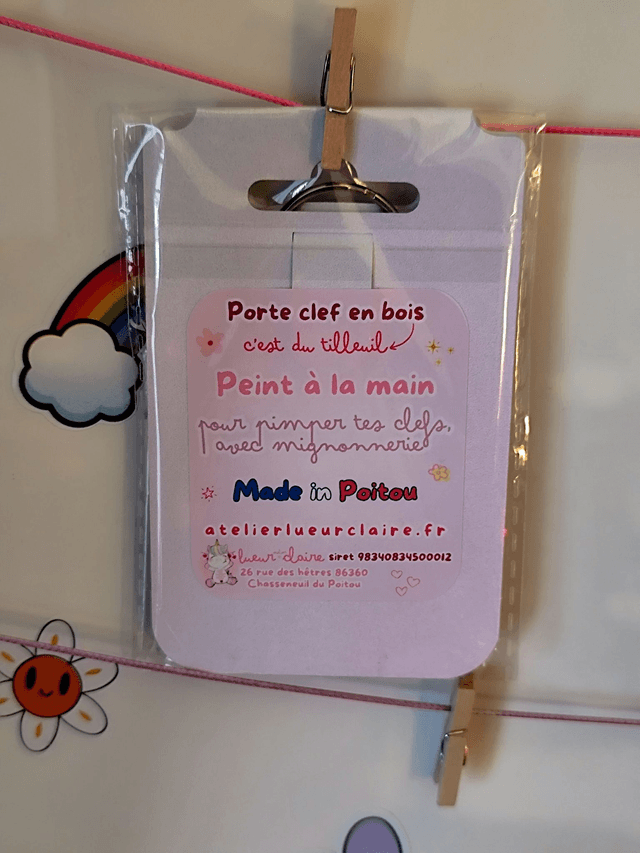 Porte clefs en bois