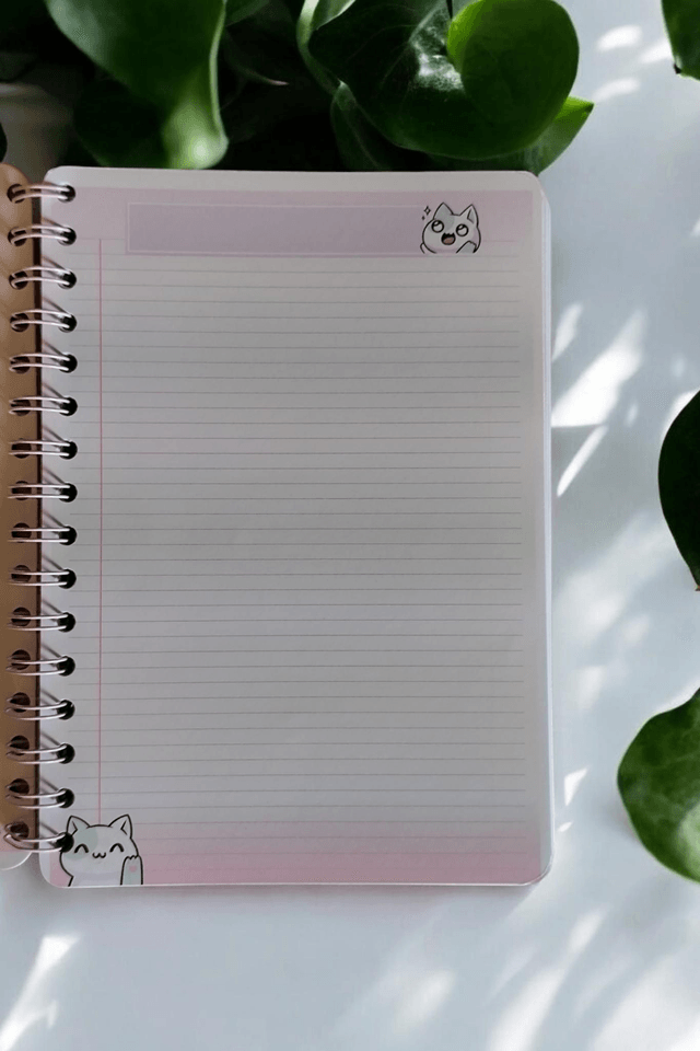 Carnet chibichat A5 Spirale 60 pages