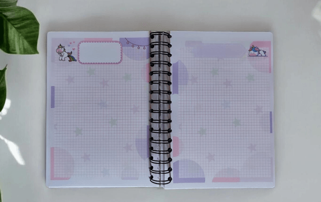 Carnet Licorne A5 120 pages spirale
