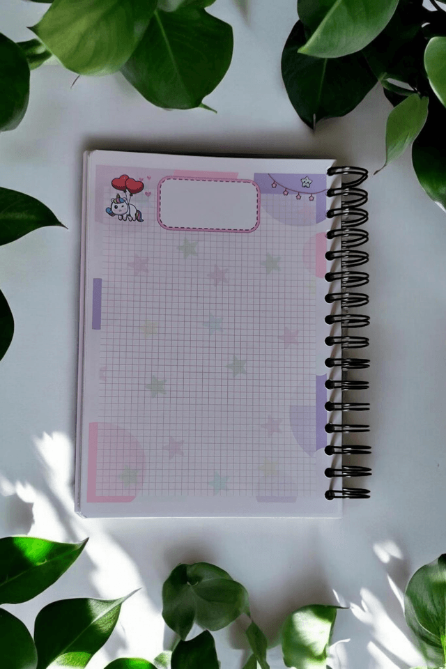Carnet Licorne A5 120 pages spirale