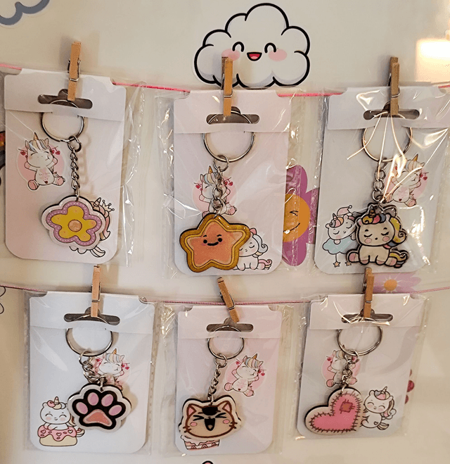 Porte clefs en bois