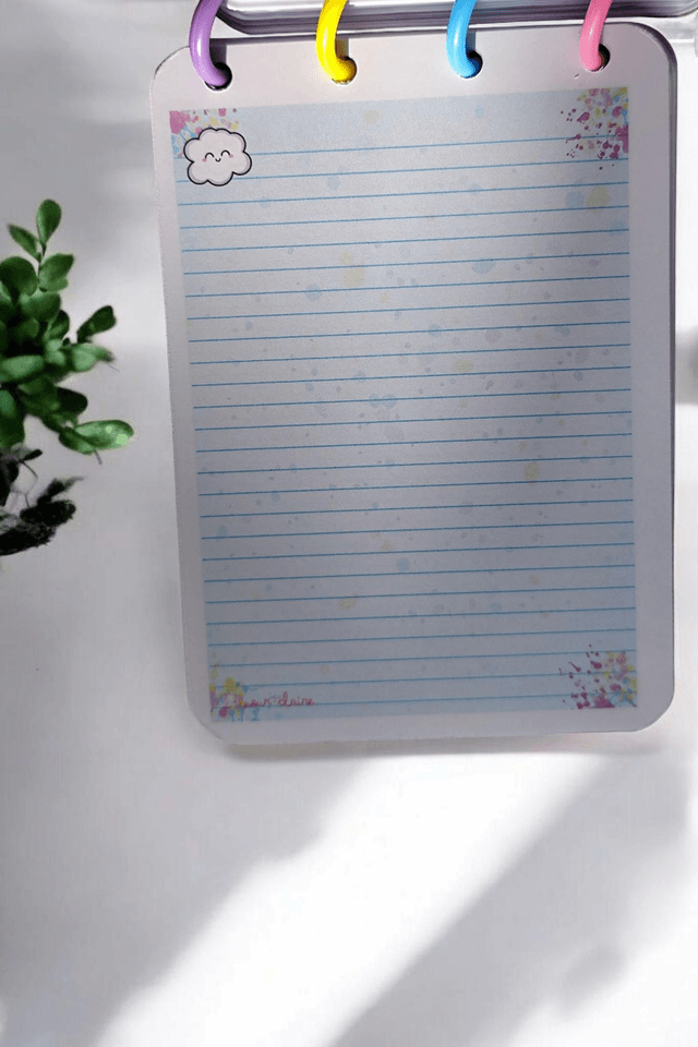 Bloc ligné Cloudy Rechargeable 100 pages