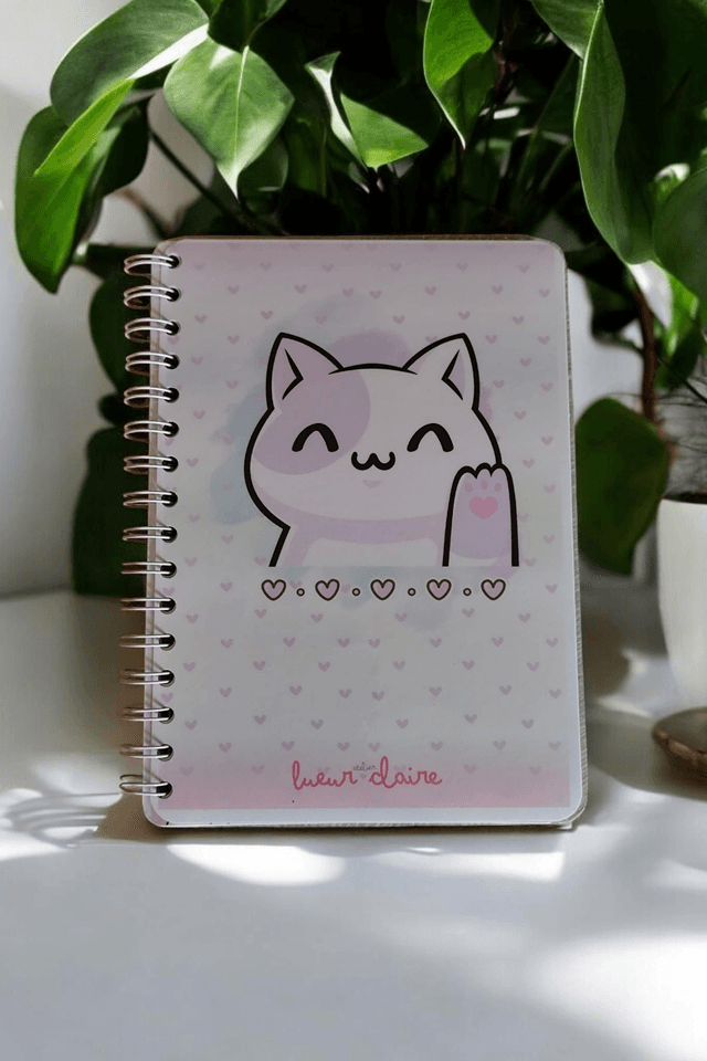 Carnet chibichat A5 Spirale 60 pages